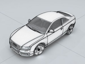vehicle - audi car 03 3D Model