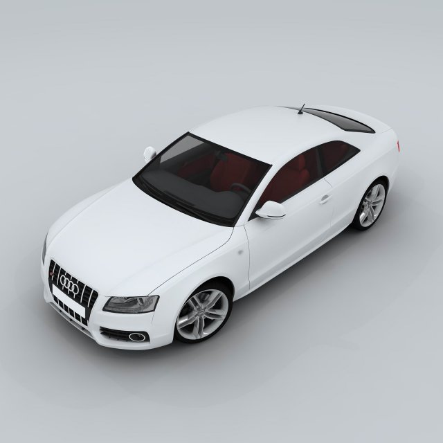 vehicle - audi car 14 3D Model .c4d .max .obj .3ds .fbx .stl .blend 