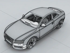 vehicle - audi car 15 3D Model