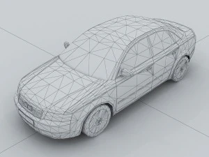 vehicle - audi car 16 3D Model