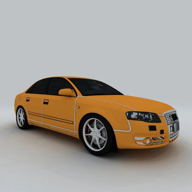 vehicle - audi car 20 3D Model .c4d .max .obj .3ds .fbx .stl .blend 