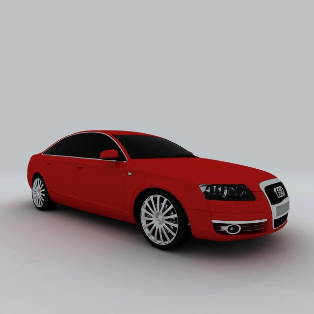 vehicle - audi car a6l 3D Model .c4d .max .obj .3ds .fbx .stl .blend 