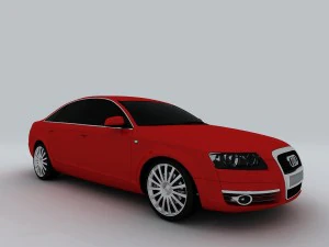 veh&iacute;culo - coche audi a6l Modelo 3D