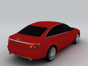 vehicle - audi car a6l 3D Model