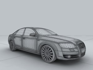 vehicle - audi car a6l 3D 모델