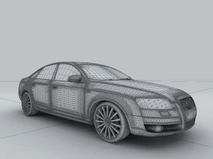 vehicle - audi car a6l 3D Model