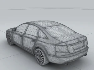 vehicle - audi car a6l 3D Model