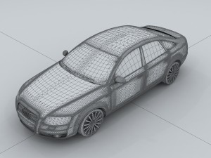 vehicle - audi car a6l 3D 모델