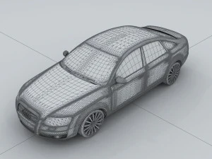 vehicle - audi car a6l 3D Model