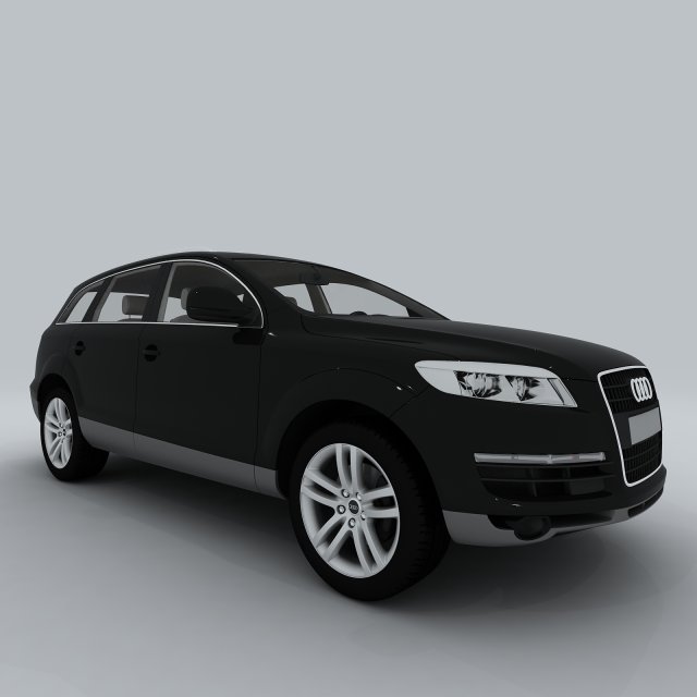 vehicle - audi car q7 3D Model .c4d .max .obj .3ds .fbx .stl .blend 