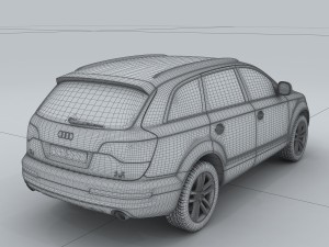 vehicle - audi car q7 3D Model
