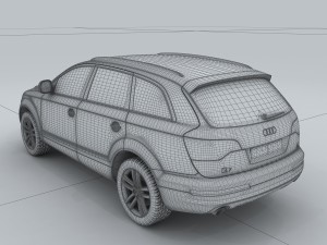 vehicle - audi car q7 3D Model