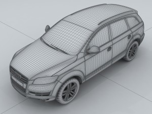 vehicle - audi car q7 3D Model