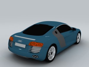 vehicle - audi car r8 3D Model
