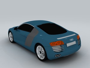 vehicle - audi car r8 3D Model