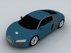 vehicle - audi car r8 3D Model