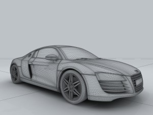 vehicle - audi car r8 3D Model