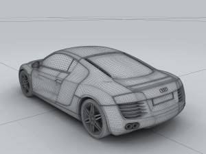 vehicle - audi car r8 3D Model