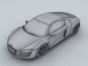 vehicle - audi car r8 3D Model
