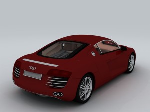 vehicle - audi car r8 02 3D Model