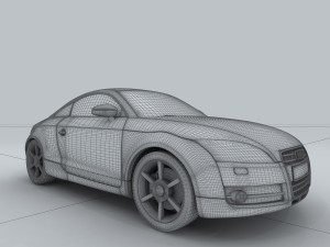 vehicle - audi car tt 3D मॉडल