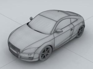 vehicle - audi car tt 3D मॉडल