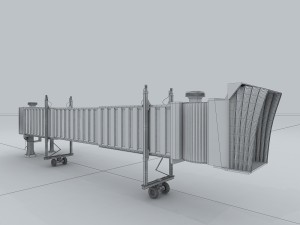vehicle - boarding passage 3D 模型