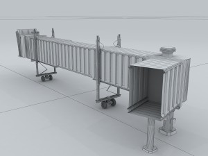 vehicle - boarding passage 3D 模型