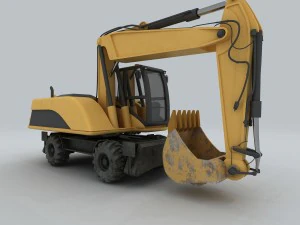 vehicle - excavator 3D Model