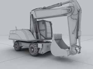 vehicle - excavator Modèle 3D