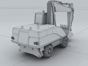 vehicle - excavator Modèle 3D