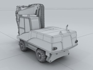 vehicle - excavator Modèle 3D
