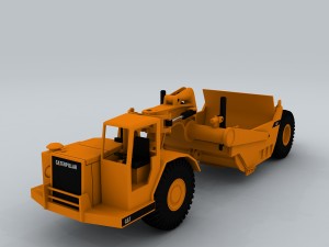 vehicle - excavator 02 3D Модель