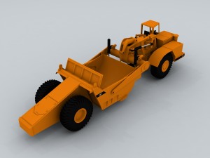 vehicle - excavator 02 3D Модель