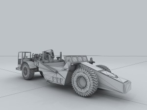 vehicle - excavator 02 3D Модель