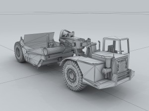 vehicle - excavator 02 3D Модель