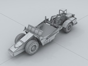 vehicle - excavator 02 3D Модель