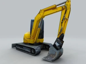 vehicle - excavator 03 3D Model