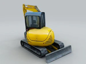 vehicle - excavator 03 3D Model