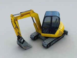 vehicle - excavator 03 3D Model