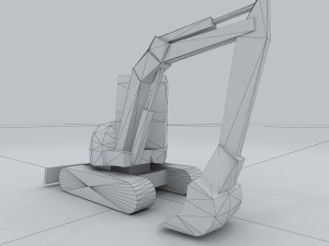 vehicle - excavator 03 Model 3D