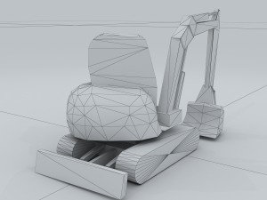 vehicle - excavator 03 Model 3D