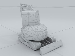 vehicle - excavator 03 Model 3D