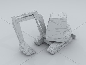 vehicle - excavator 03 Model 3D
