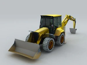 vehicle - excavator 04 3D Model