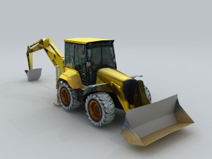 vehicle - excavator 04 3D मॉडल