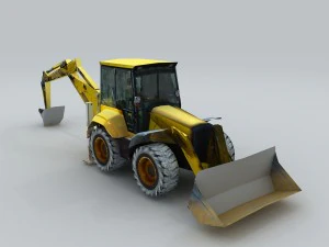 vehicle - excavator 04 3D Model