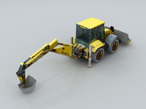 vehicle - excavator 04 3D मॉडल