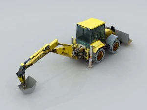 vehicle - excavator 04 3D Model