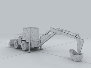 vehicle - excavator 04 3D मॉडल